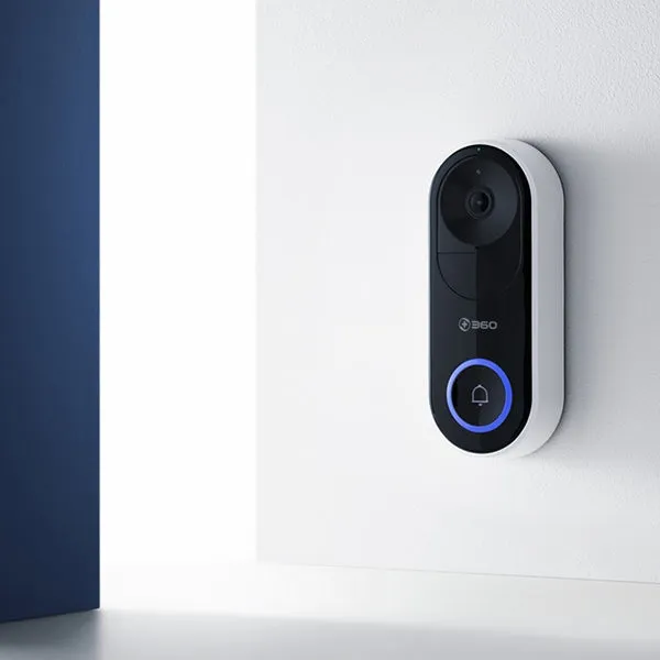 360 D819 Remote Monitoring / Wireless WiFi / Visitor Recognition / Video Call / Ultra Clear Night Vision Smart Camera Doorbell