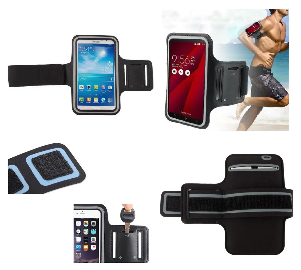 Armband Professional Cover Neoprene Waterproof Wraparound Sport with Buckle for Vodafone Smart N10 (2019) - Black