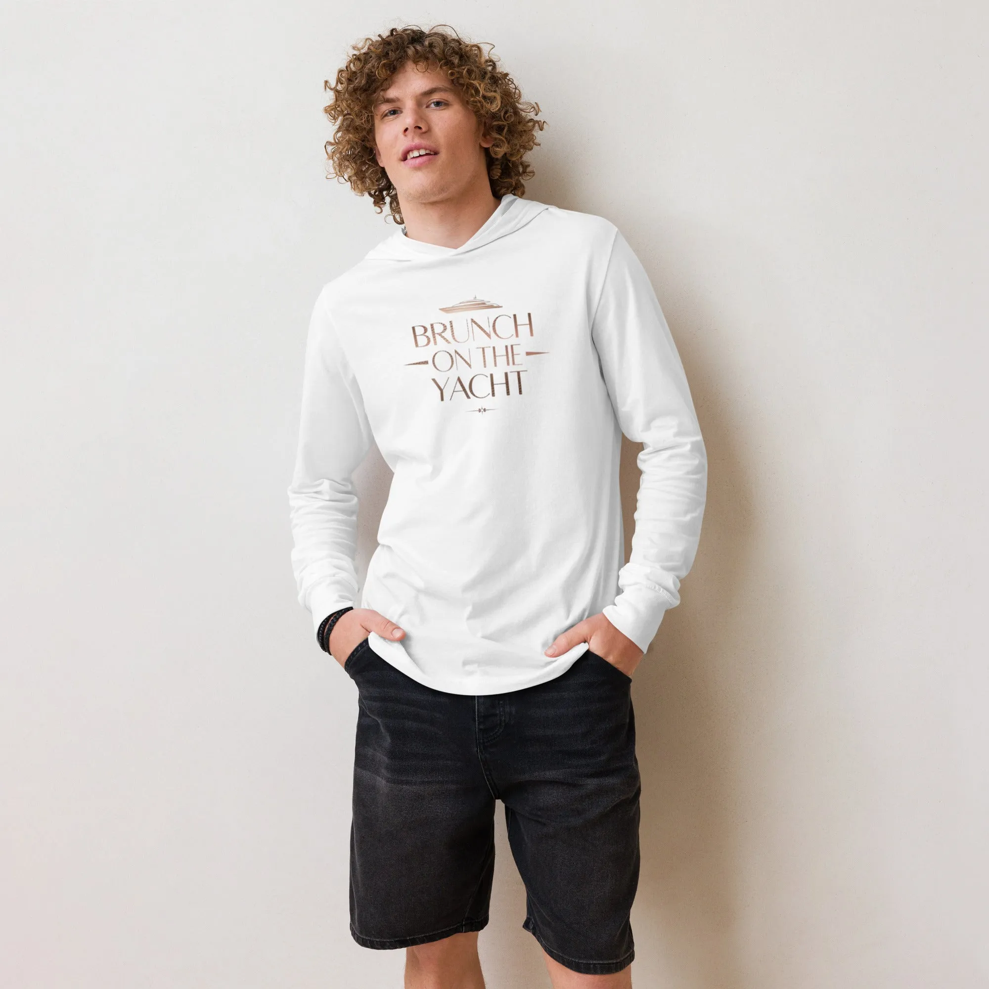 DUO MODERN "Brunch On The Yacht" Hooded Long-Sleeve Tee