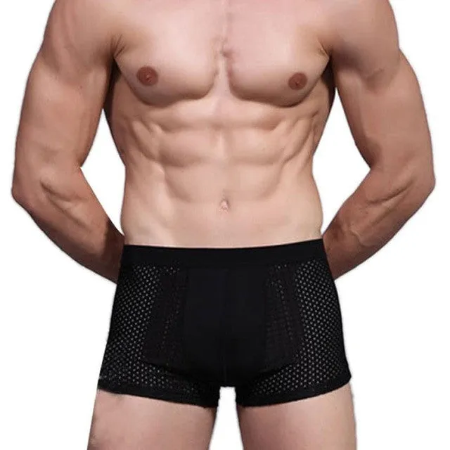 JECKSION Super Deal 2016 Sexy Underwear Bamboo Fiber Shorts Mens Trainers Mesh Boxer Breathable Underpants #LN
