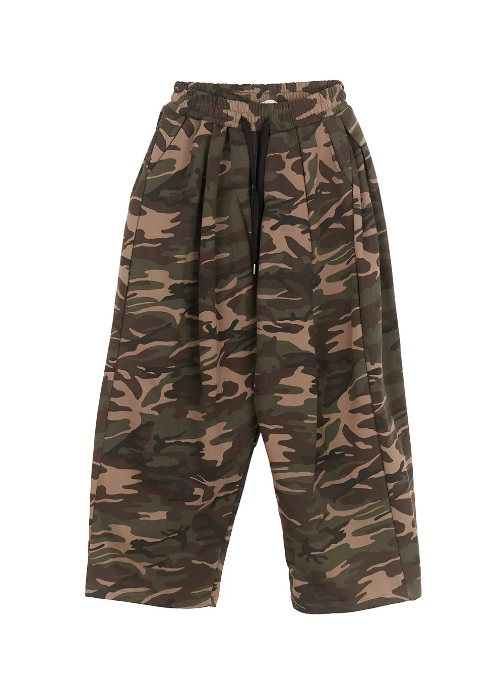 Men's Camo Wide-Fit Pants (Dark Green) IM518