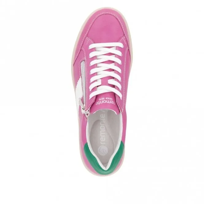 Remonte - D2C02-31  - Pink Zip Up Trainer