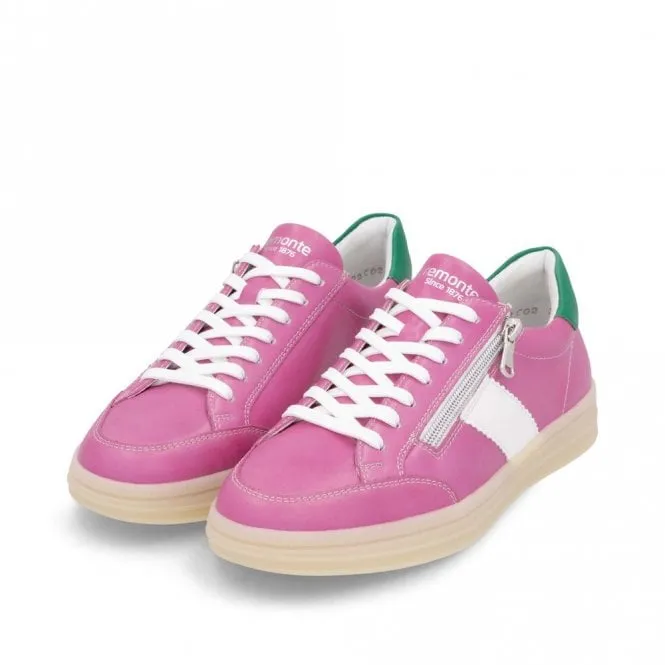 Remonte - D2C02-31  - Pink Zip Up Trainer