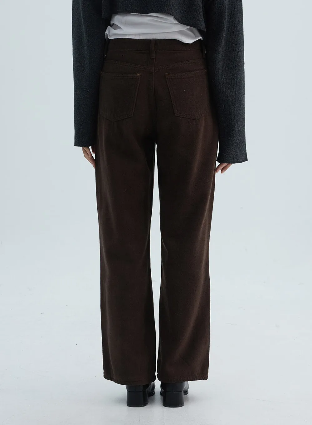 Solid Wide Fit Pants ON313