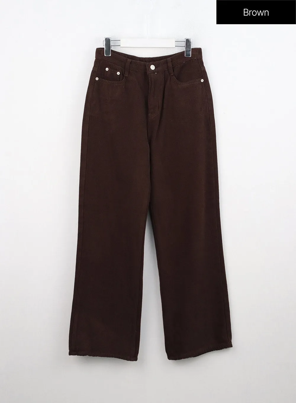 Solid Wide Fit Pants ON313