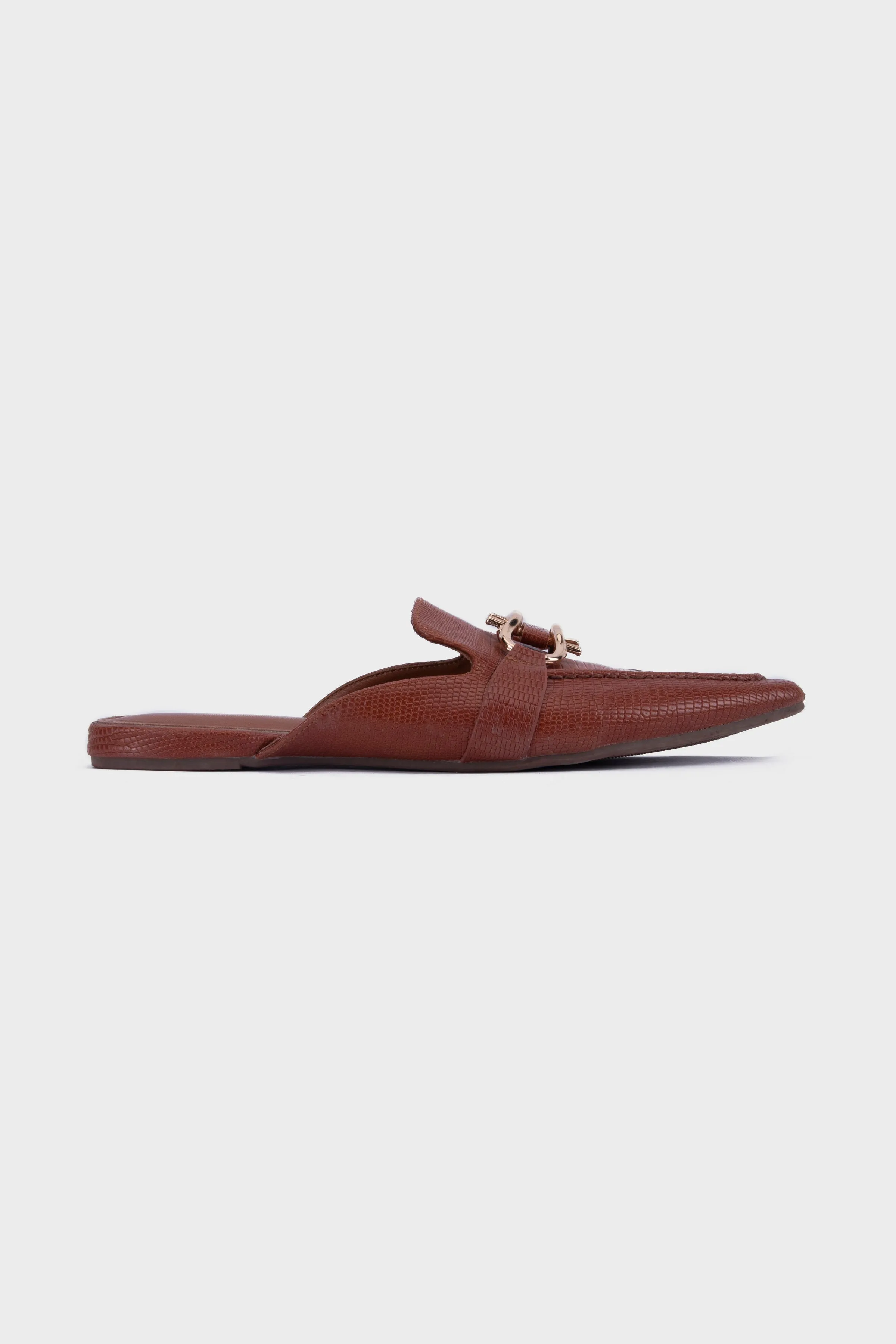 Tan Mule Loafers