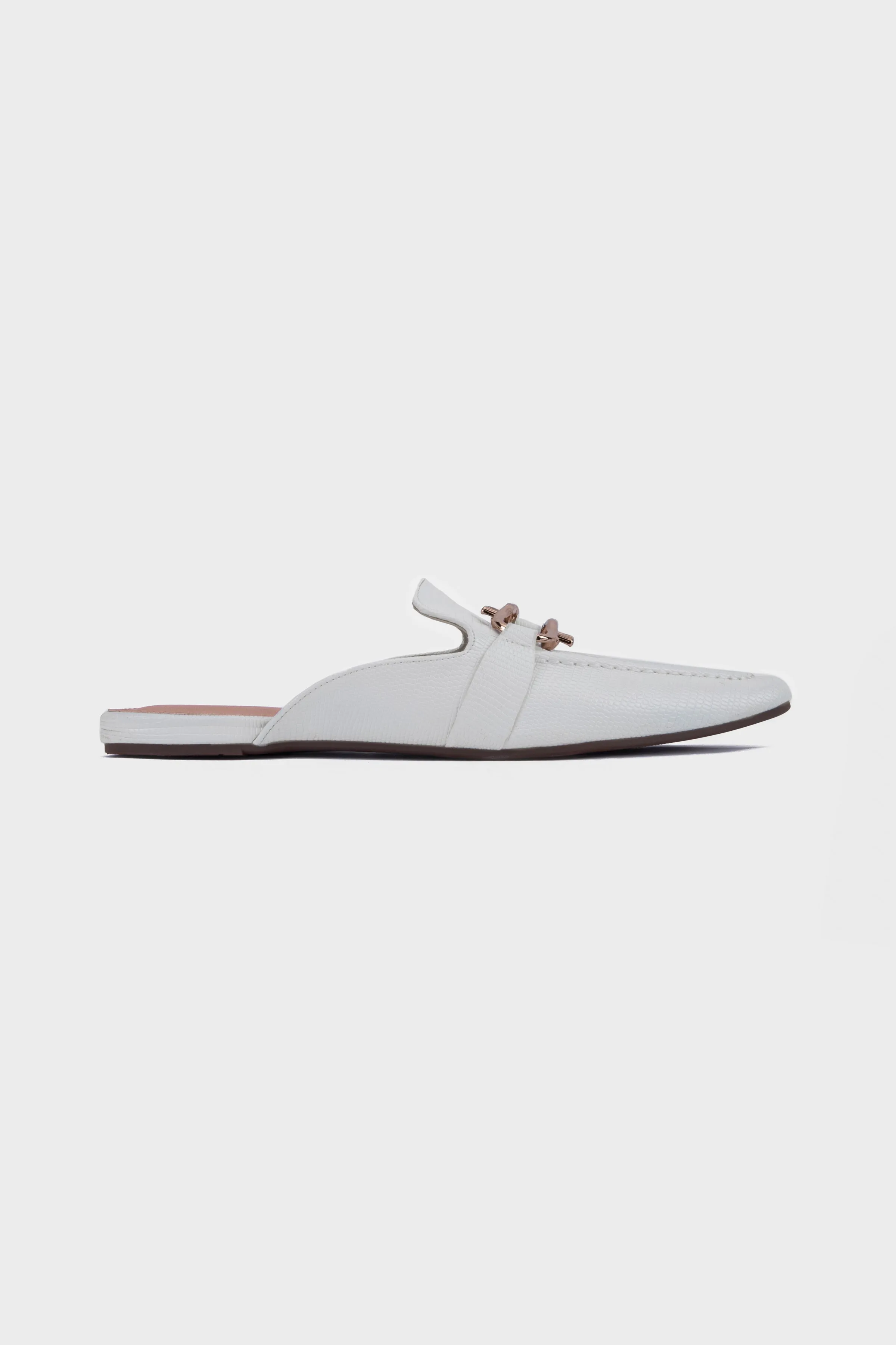 White Mule Loafers