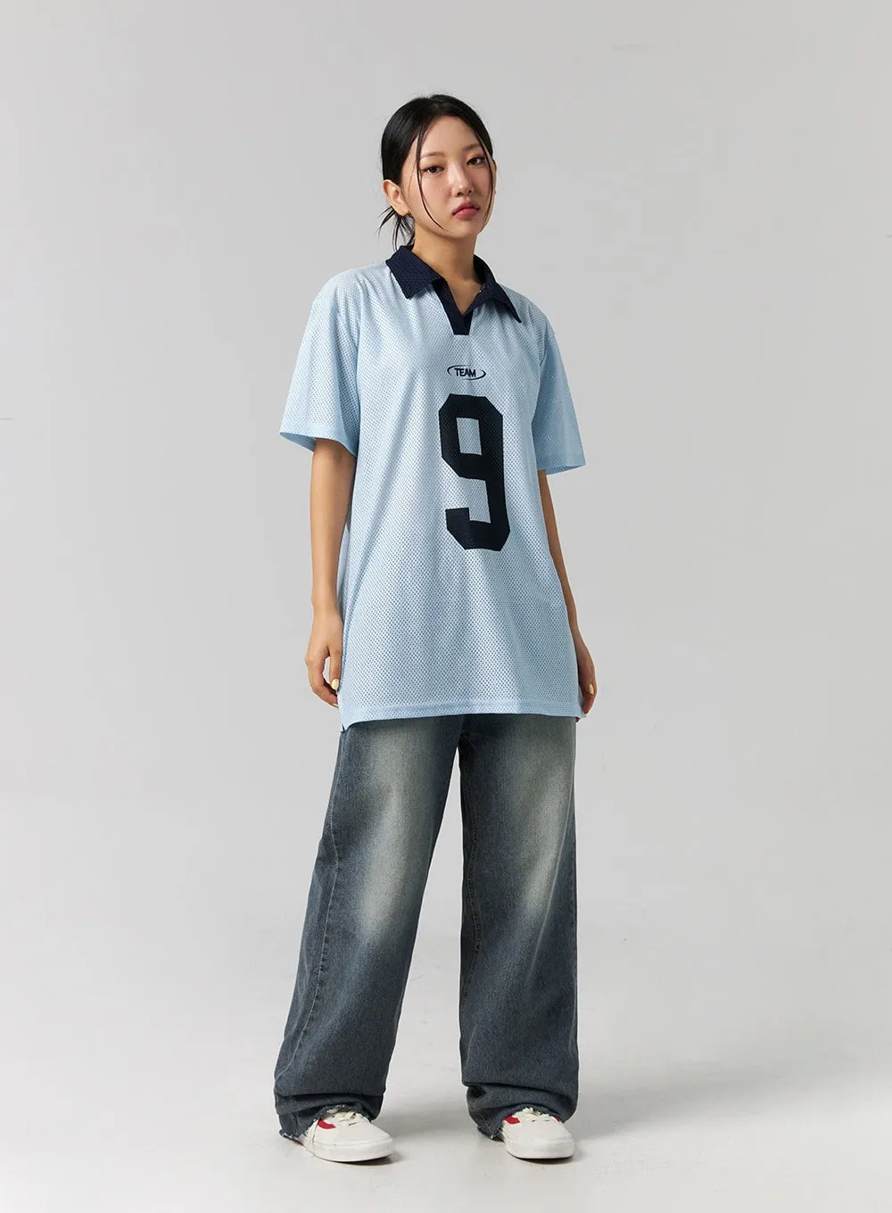 Wide Fit Washed Jeans CG314