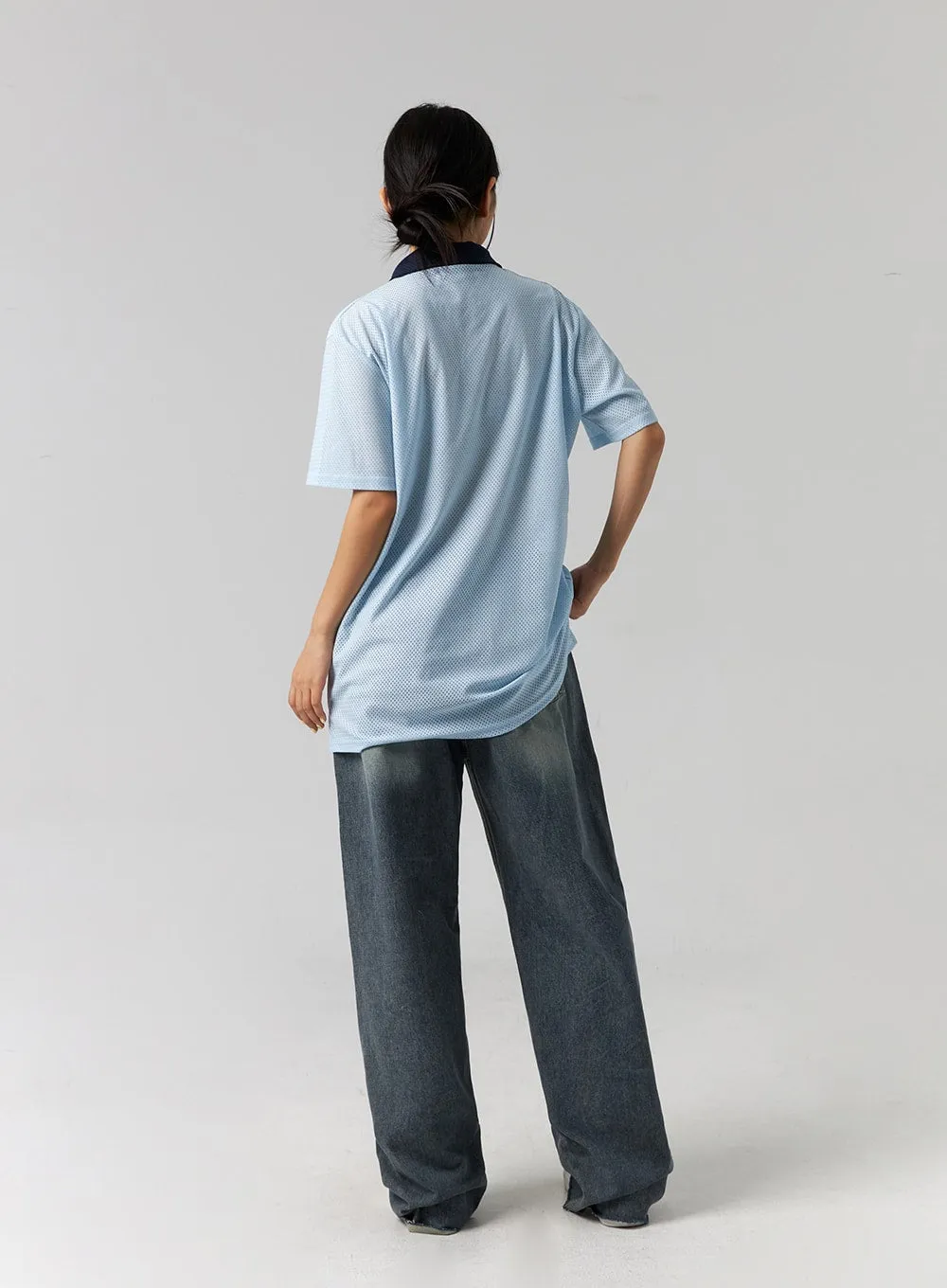 Wide Fit Washed Jeans CG314
