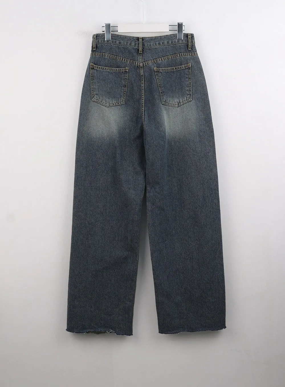 Wide Fit Washed Jeans CG314