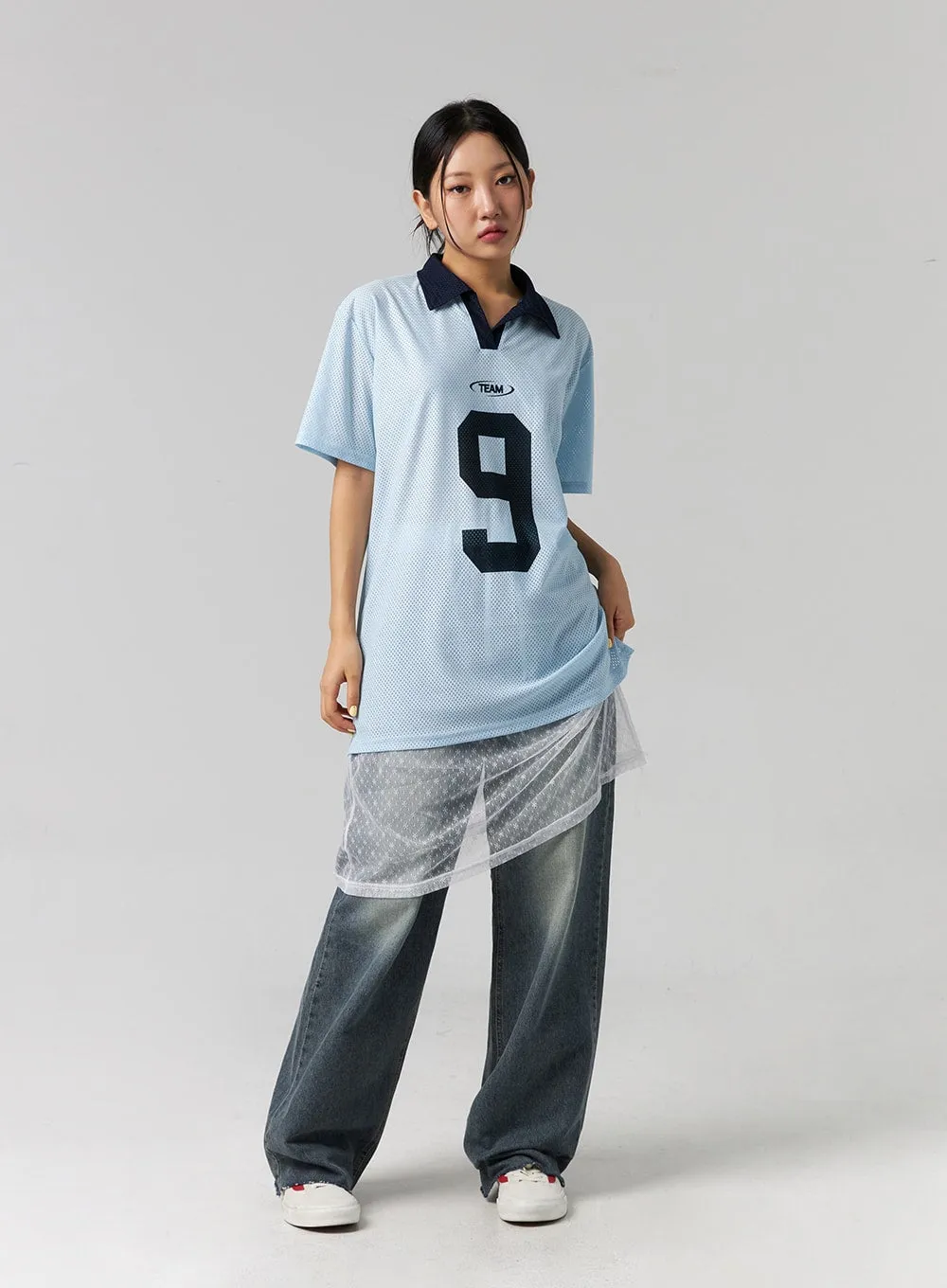 Wide Fit Washed Jeans CG314
