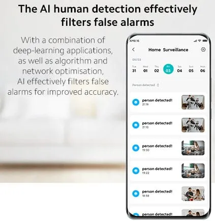 Xiaomi Smart Camera C300 With super clear 2K image quality and upgraded AI 3 megapixel | F1.4 large aperture | Full colour in low-light | AI human detection